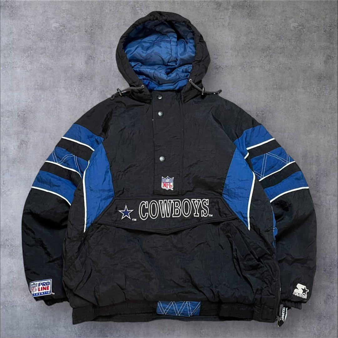 90s STARTER NFL カウボーイズ 中綿 アノラックパーカー