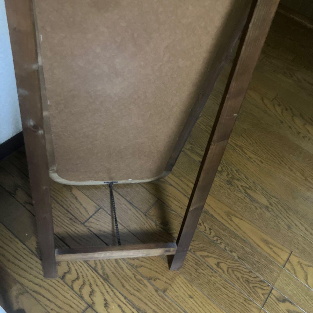 木製オーバルスタンドミラー