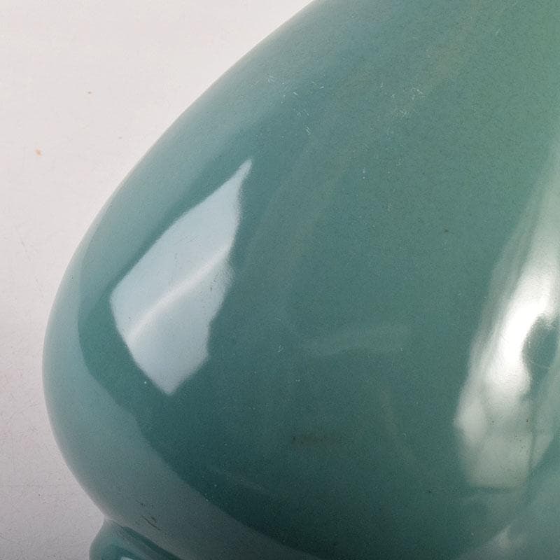 中国　大明正徳年製　青磁　玉壺春瓶　N　6999