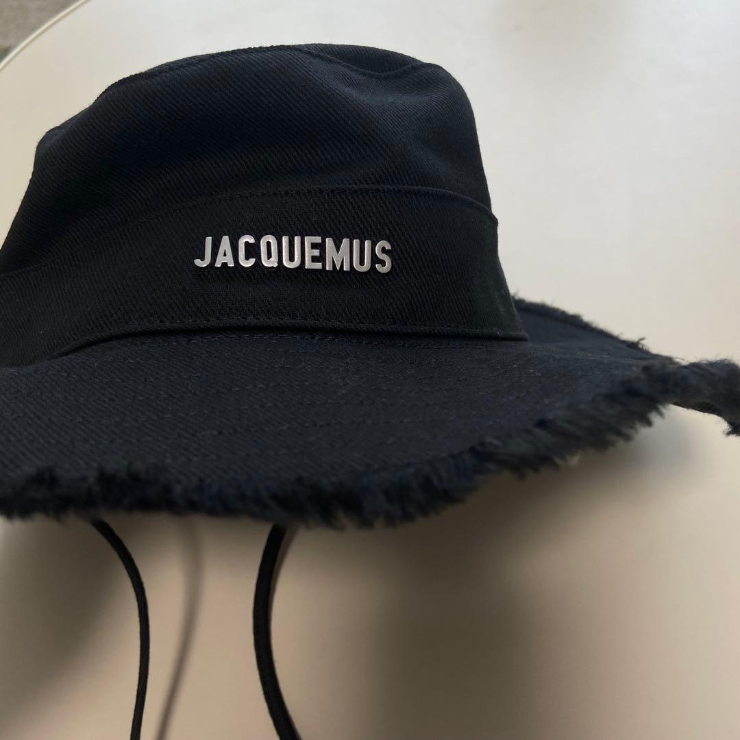新品　JACQUEMUS ジャックムス フリンジハット　ブラック　黒　帽子