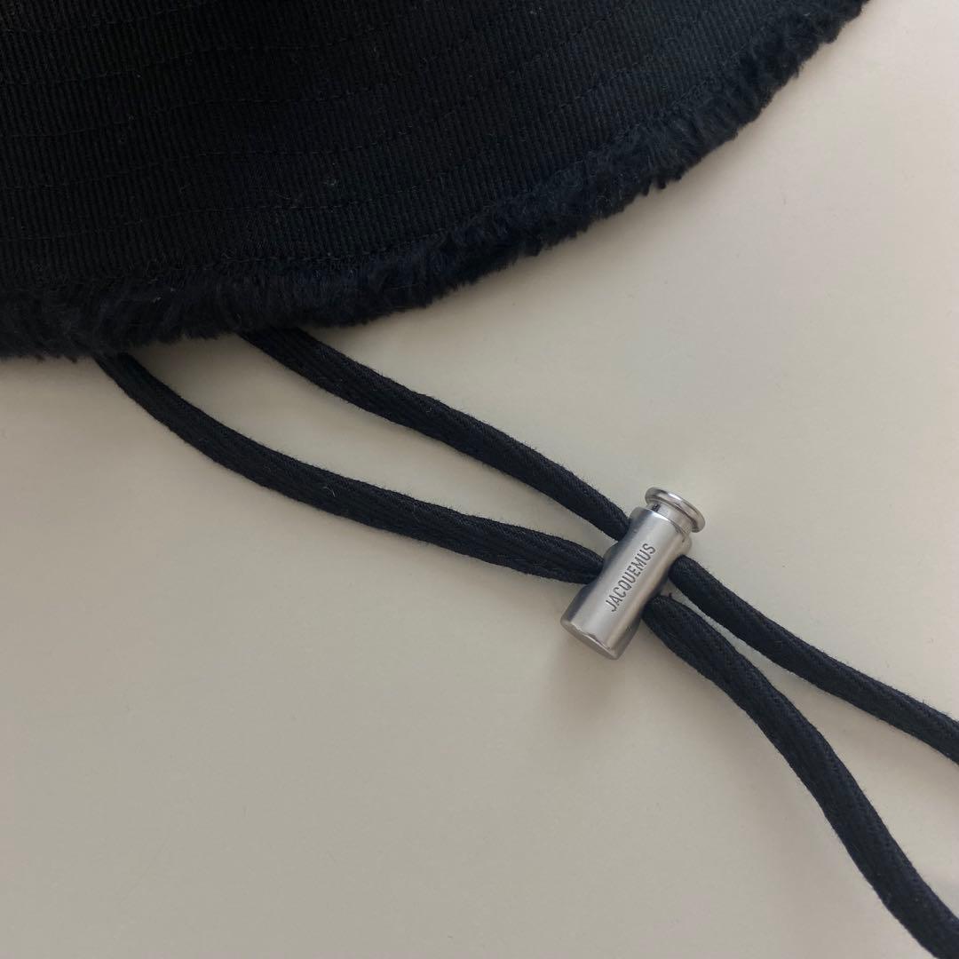 新品　JACQUEMUS ジャックムス フリンジハット　ブラック　黒　帽子