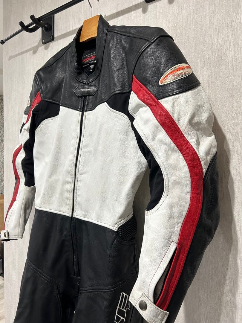 KOMINE コミネ　革ツナギ レーシングスーツ　Ｌサイズ
