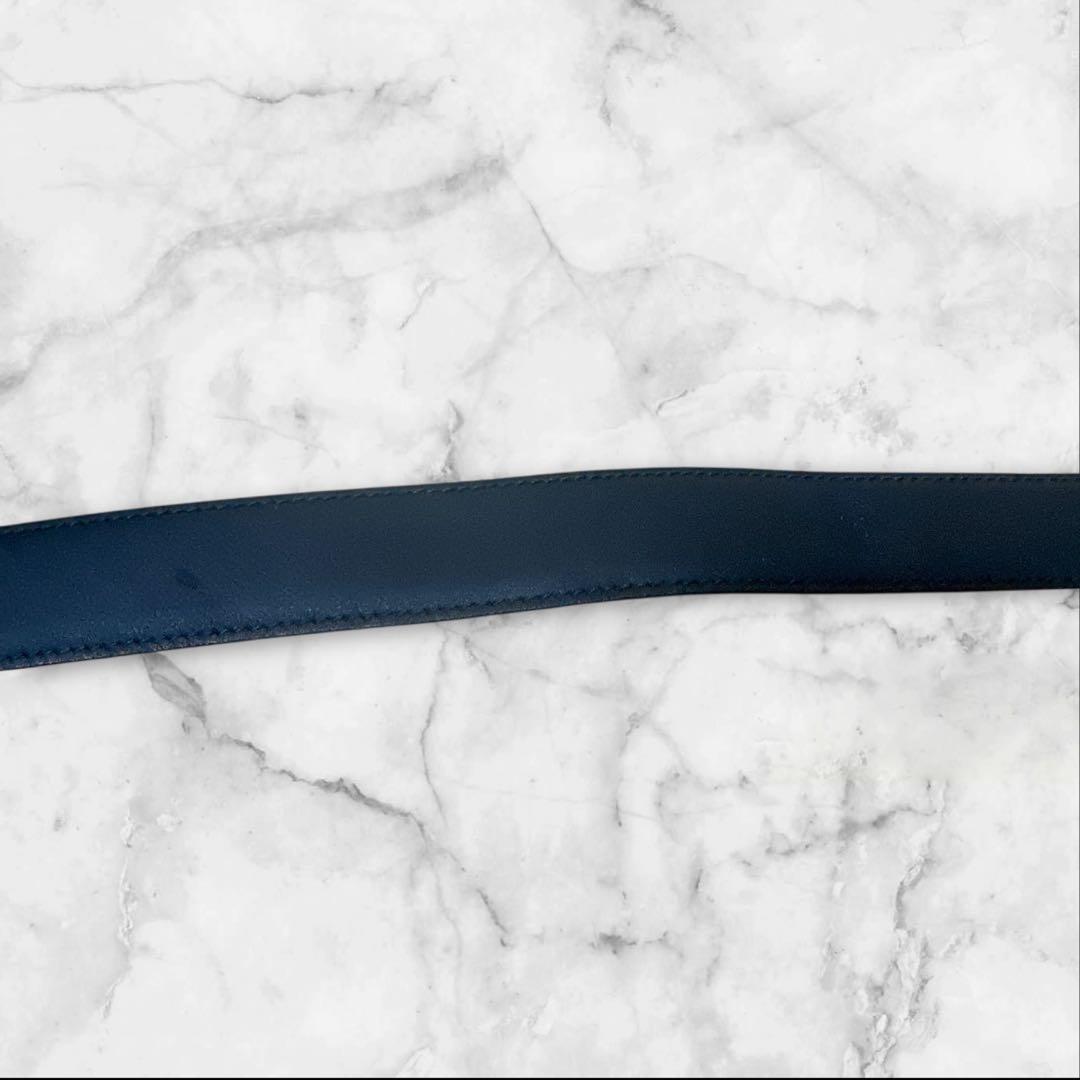 Celine セリーヌ 馬車金具　レザー ベルト ブラック ゴールドバックル